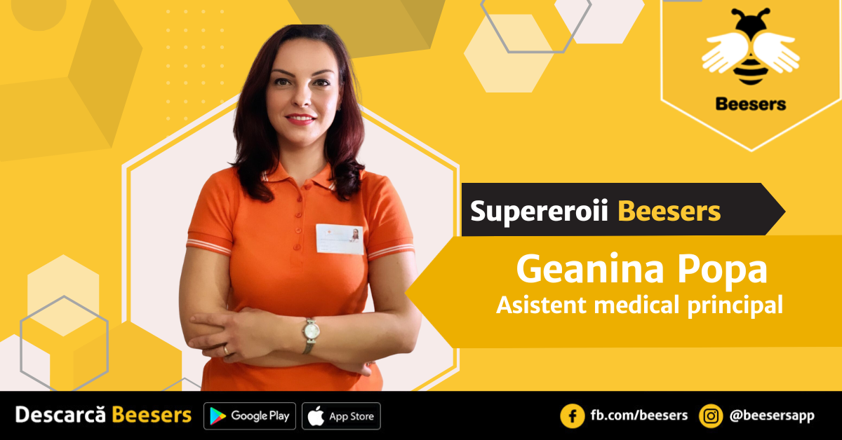 [Supereroii Beesers]: Geanina Popa, Asistent medical principal – „Escarele nu trebuie să fie îngrijite după ureche”